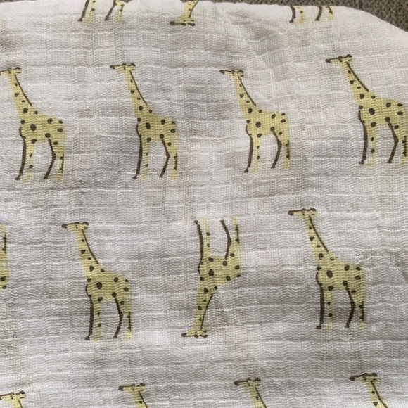 Set of 2 swaddles Adorable Blue and Yellow Animal Print Kids baby Blankets - Picture 4 of 6